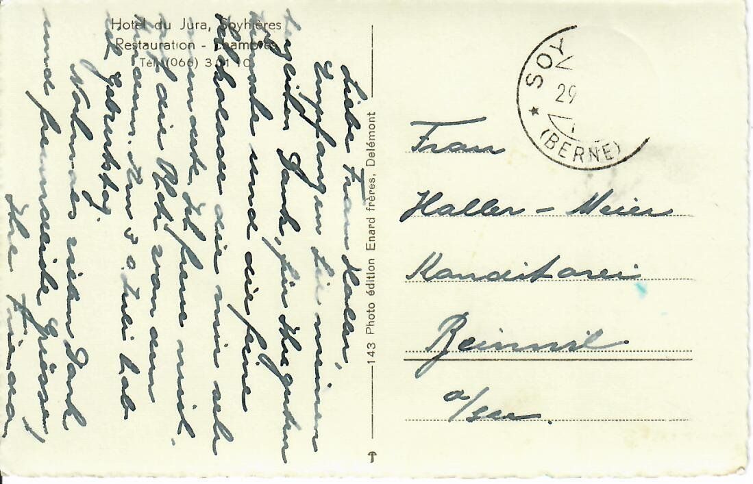 Cartoline postali: Soyhières – Usato da Hochdorf venduto da Ziegel-16 1