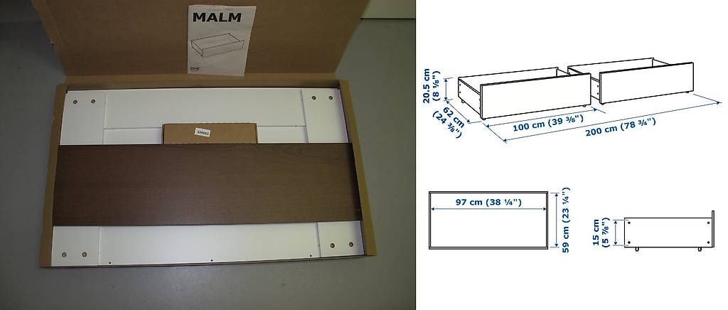 Ikea Betten: Bett IKEA MALM 140x200cm inkl. 2 Bettschubladen – Gebraucht aus Windisch von Gion7 3