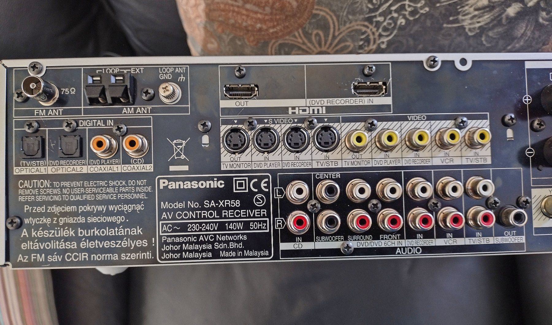 Panasonic Ricevitori: "Panasonic" Receiver SA-XR58 – Usato da Nidau venduto da dan_29s5 2