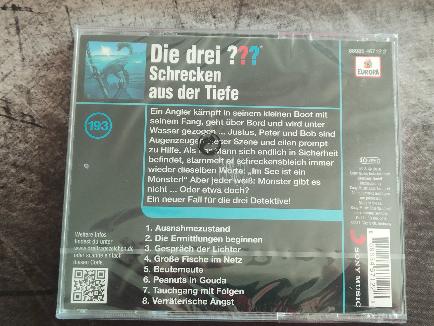 CDs: Die drei ???  193/Schrecken aus der Tiefe CD – Neu und originalverpackt aus Männedorf von Molum 3