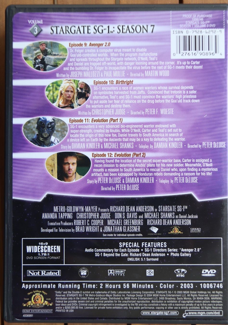 Tutti i DVDs: Stargate Season 7 – Usato da Glattfelden venduto da Sirax 6