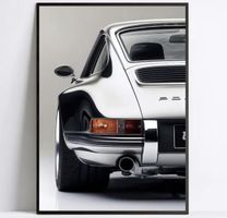 Porsche Auto Poster Leinwandbild 40x60cm NEU (Rahmenlos)