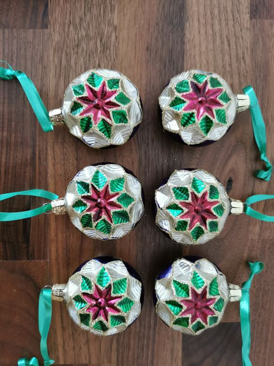 6 Stk spezielle Weihnachtskugeln / Weihnachtschmuck Kaufen auf Ricardo