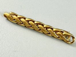 ♦️ VINTAGE GOLDBROSCHE “PANZER” 18K