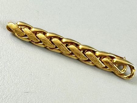VINTAGE GOLDBROSCHE “PANZER” 18K