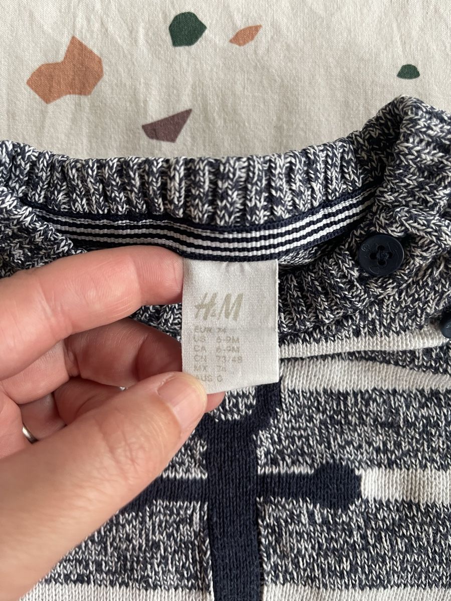 H&M Maglioni & Felpe: H&M Baby Pullover Gr. 74, gestreift mit Anker – Usato da Hirzel venduto da carta9 1