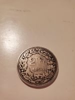 Silbermünze 2 Franken Helvetia 1894 Schweiz Swiss Franc
