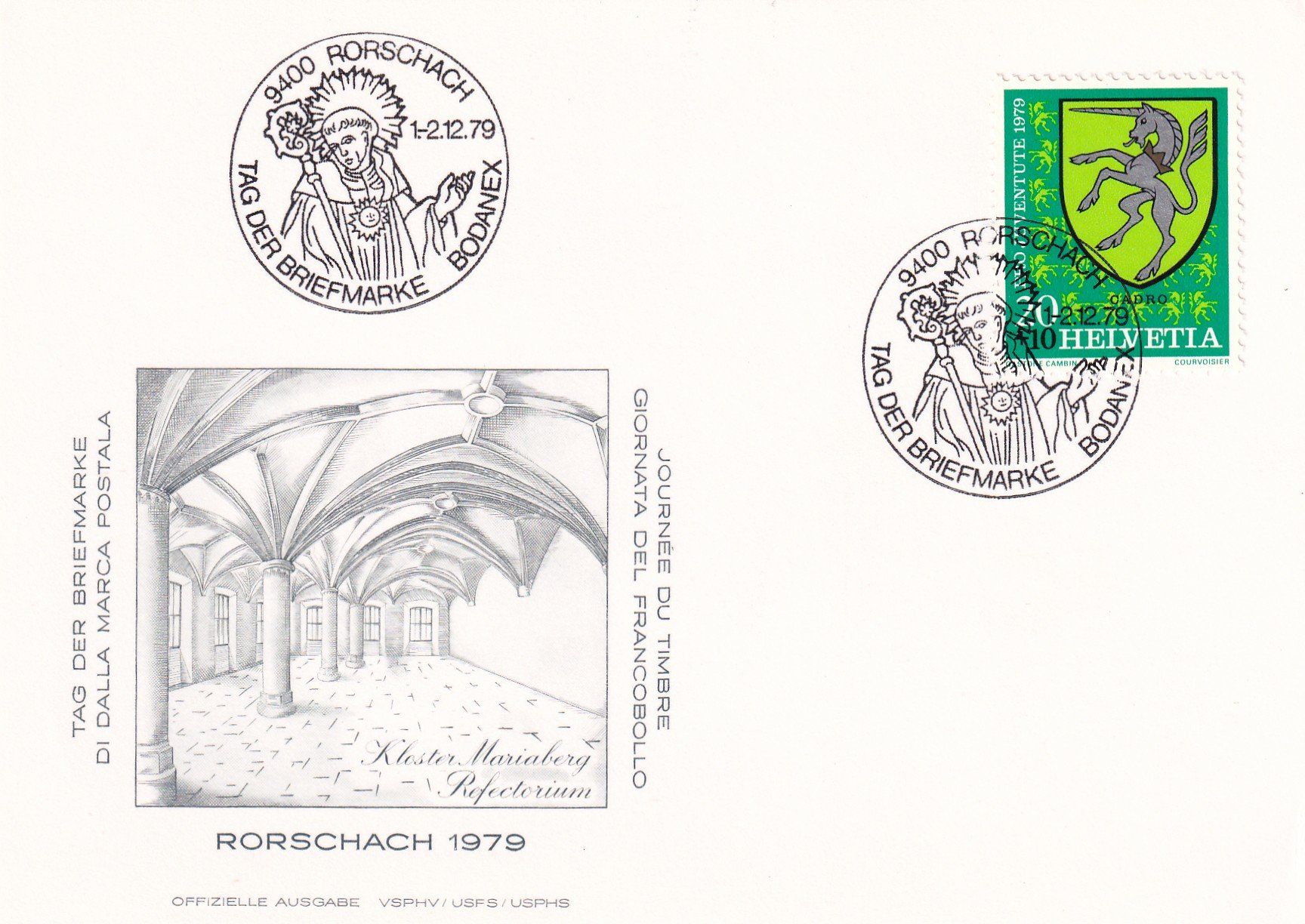 Tutti i francobolli: Tag der Briefmarke 1979 Rorschach 1.-2.12.1979 – Nuovo (secondo la descrizione) da Birsfelden venduto da chr_yq2g