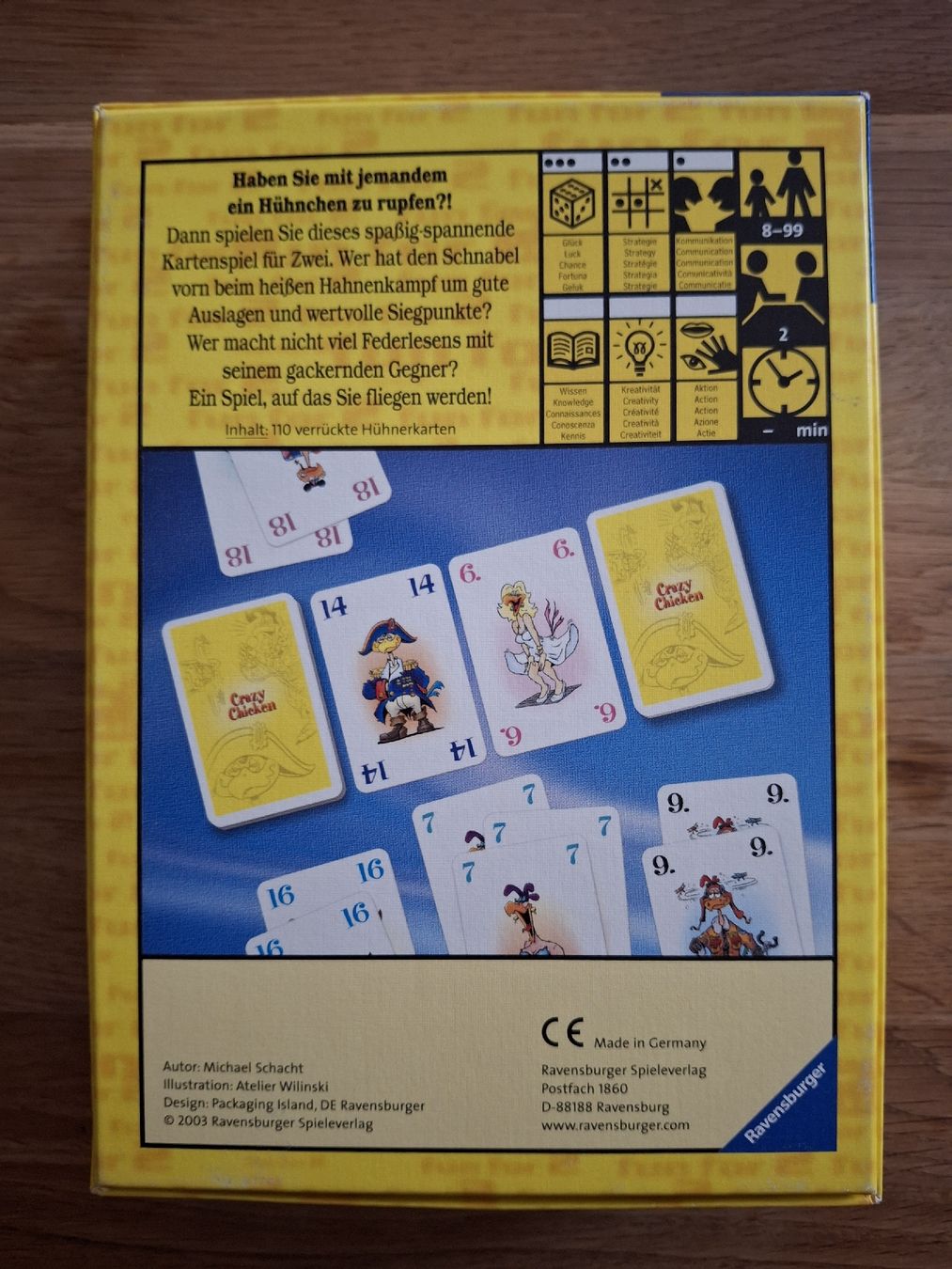Ravensburger Giochi: Kartenspiel Crazy Chicken – Usato da Zürich venduto da Vordermannd86 1