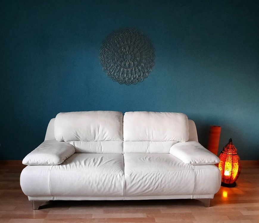 Leather sofa off white Kaufen auf Ricardo