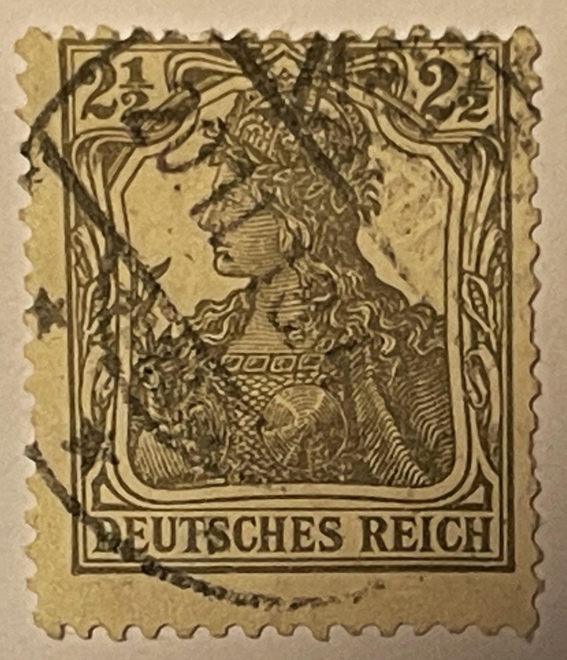 Tutti i francobolli: Deutsches Reich 2 1/2 Pfennig – Usato da Oftringen venduto da Vucki 1