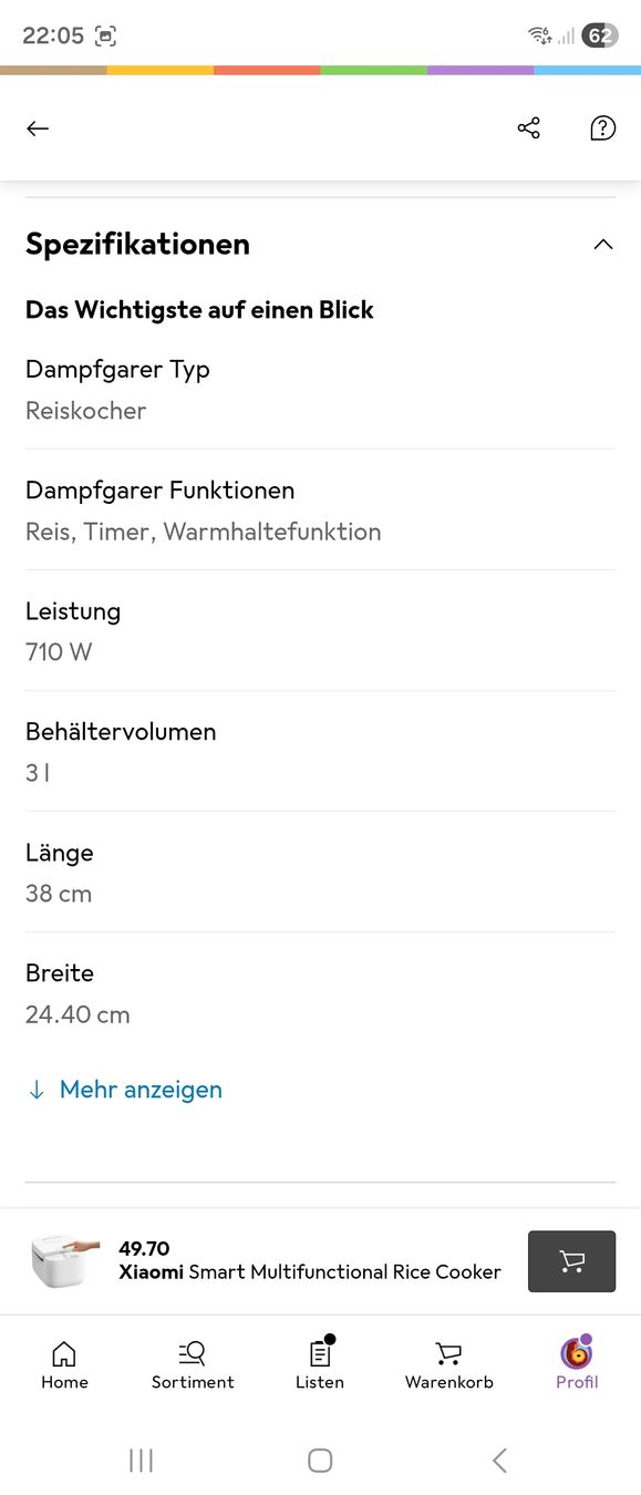 Xiaomi Elettrodomestici da cucina: Xiaomi Reiskocher 3l, Multifunktional, Smart  – Usato da Brüttisellen venduto da Miralaurea 6