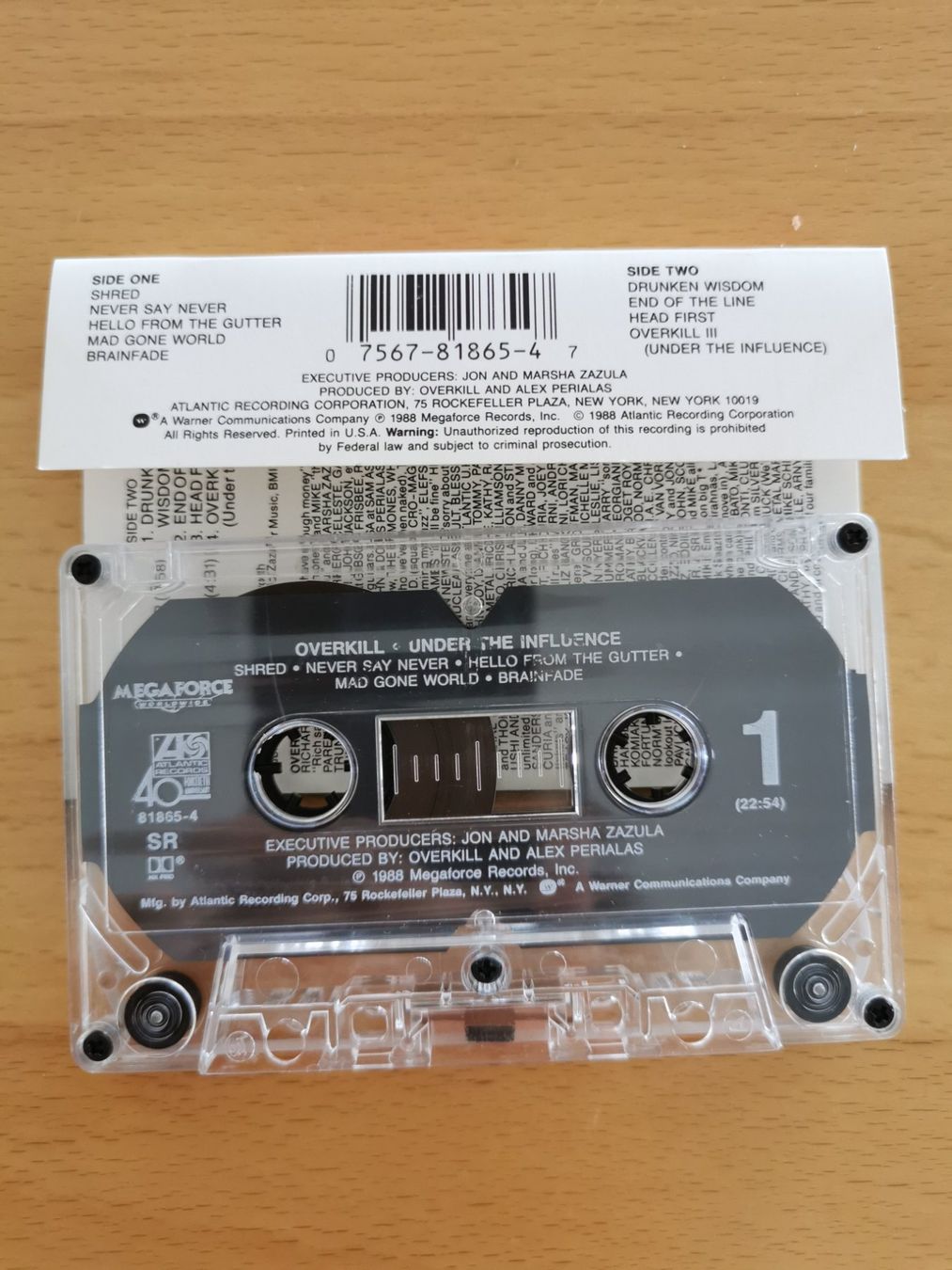 Musicassette: Overkill – Under The Influence – Usato da St.Gallen venduto da Tamal0204 1