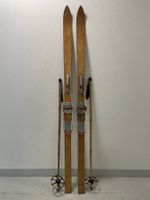 Ski (Nr. 31), fahrbare Ski von ca. 1960 in gutem Zustand