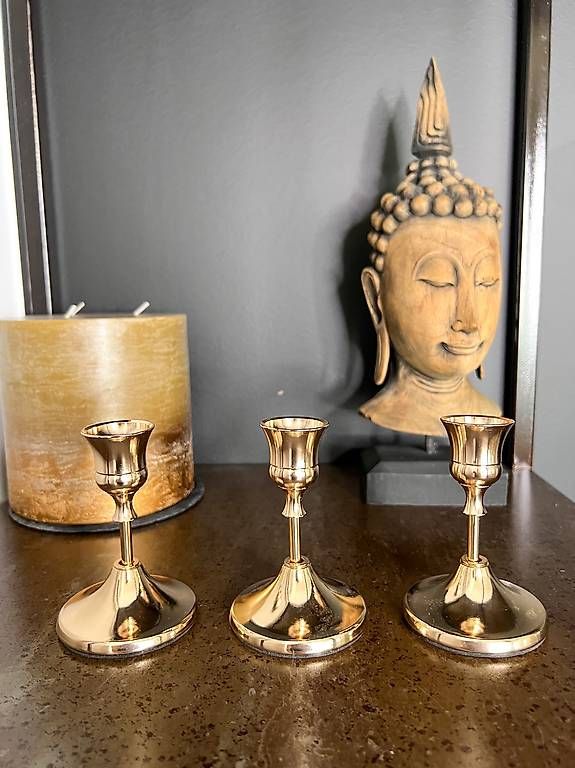 Kerzenständer: 3 piece decorative rose gold candlesticks - New! – Neu und originalverpackt aus Cama von UnleashdByAna 2