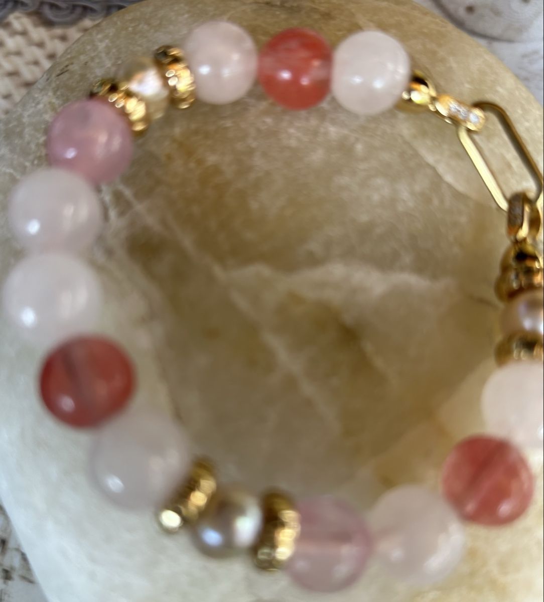 Bracciali & Braccialetti: Armband aus rose Quarz  – Nuovo (secondo la descrizione) da Rekingen AG venduto da Olgamurga 3