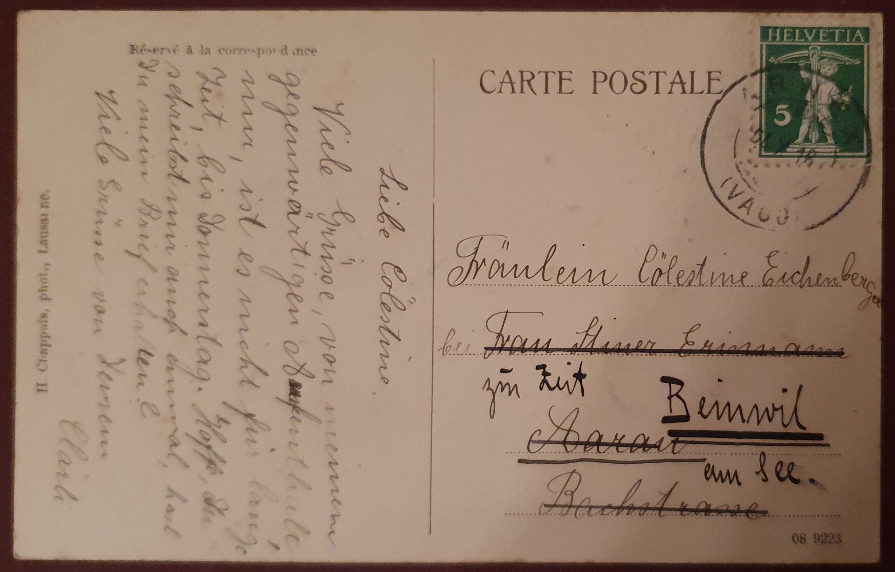 Cartoline postali: Arnex 1916 - La Grande Rue – Usato da Kreuzlingen venduto da Rschweiz1 1