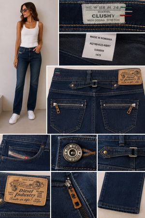 Diesel Clushy W28/L34 Jeans dunkelblau