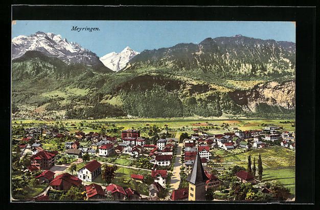 Cartes postales: Meyringen, Teilansicht mit Strassenparti – D'occasion à Berlin par bartko-reher