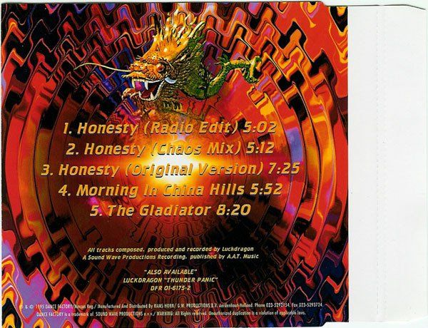 CDs: Luckdragon Honesty CD Single – Neuf (Voir description) à Hellikon par Jogi73 1