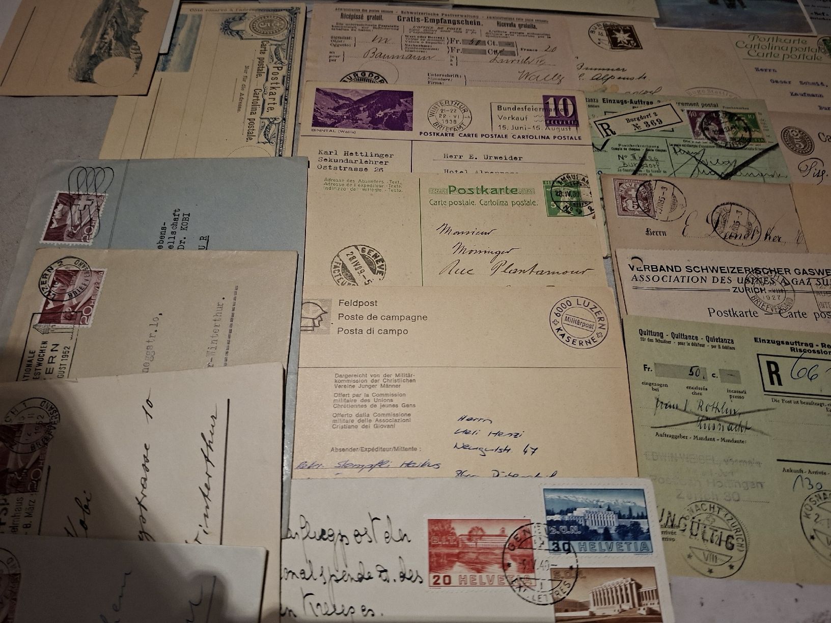Tous les timbres: Ganzsachen und diverses  – D'occasion à Balgach par SIMEON27 7
