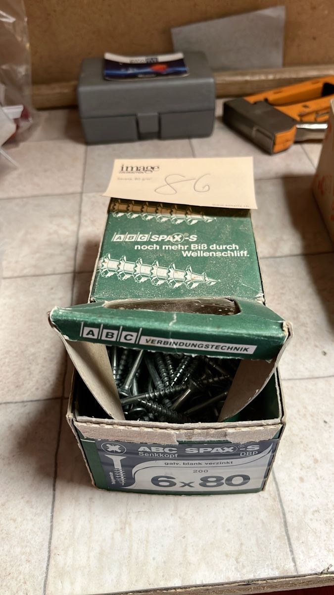 Tutti gli attrezzi: SPAX Schrauben, 6x80 mm – Usato da Bottenwil venduto da Guguseli014