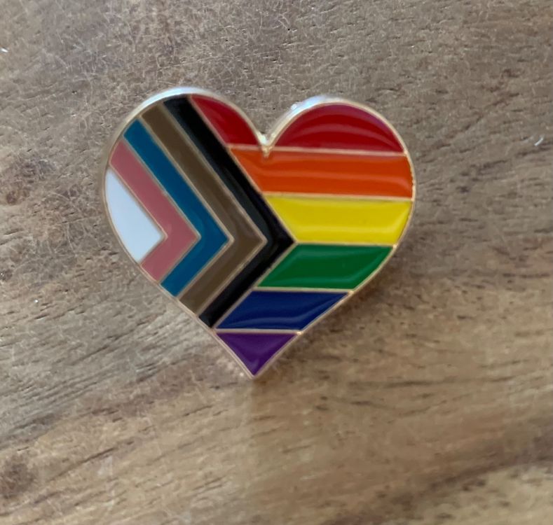 Regenbogen Broschen Set 5-tlg. - LGBTQ Pride Anstecker Für Rucksack & Kleidung