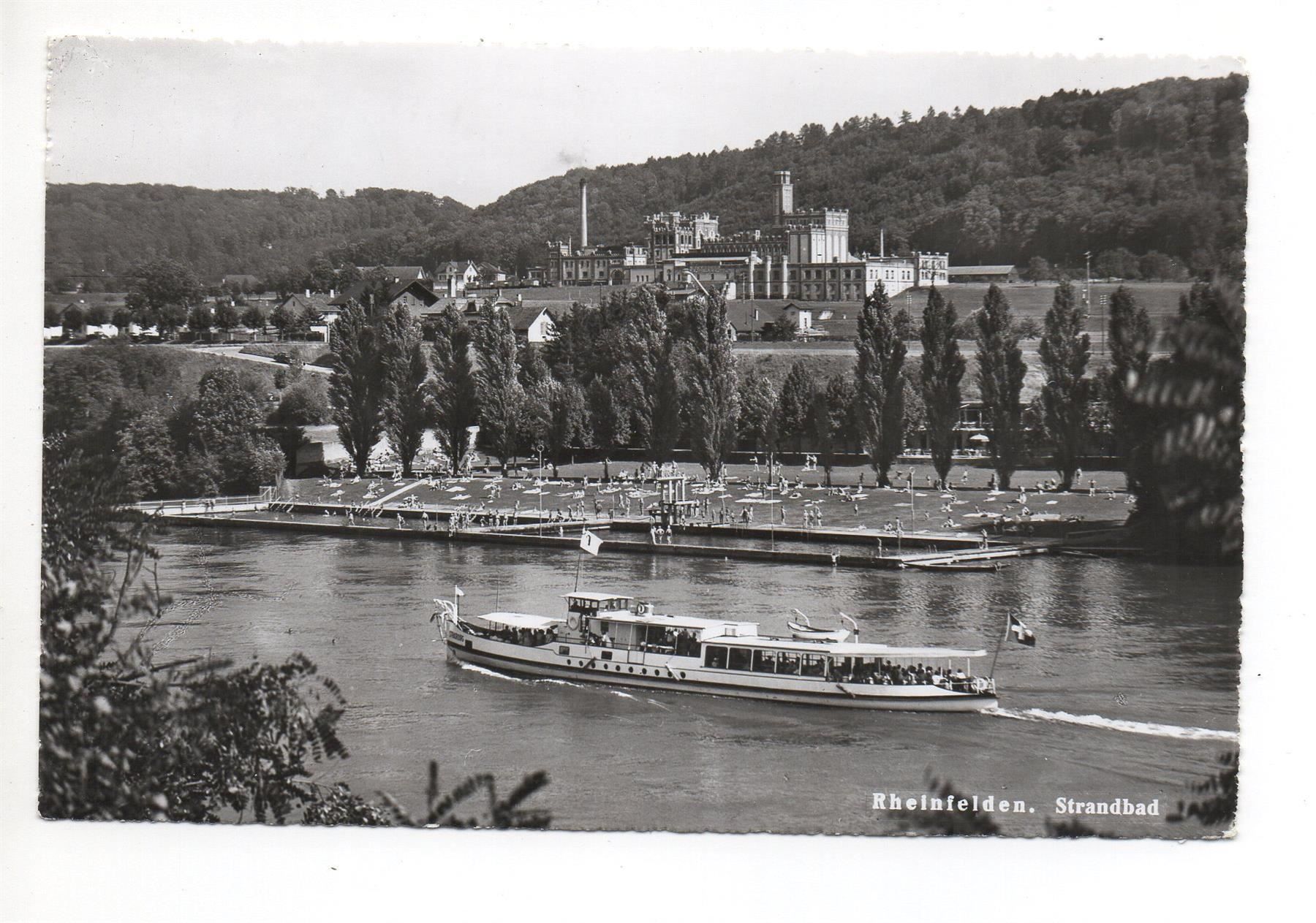 Ansichtskarten: RHEINFELDEN Standbad - Schiff - Brauerei – Gebraucht aus Jona von philajona