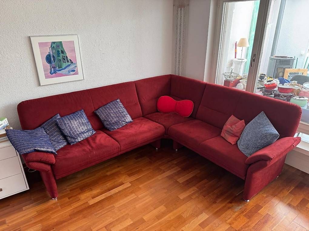 Divani: Polstergruppe / Sofa rot – Usato da Rütihof venduto da serouni5406