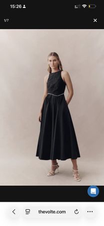 Aje Florence Pearl trim midi dress