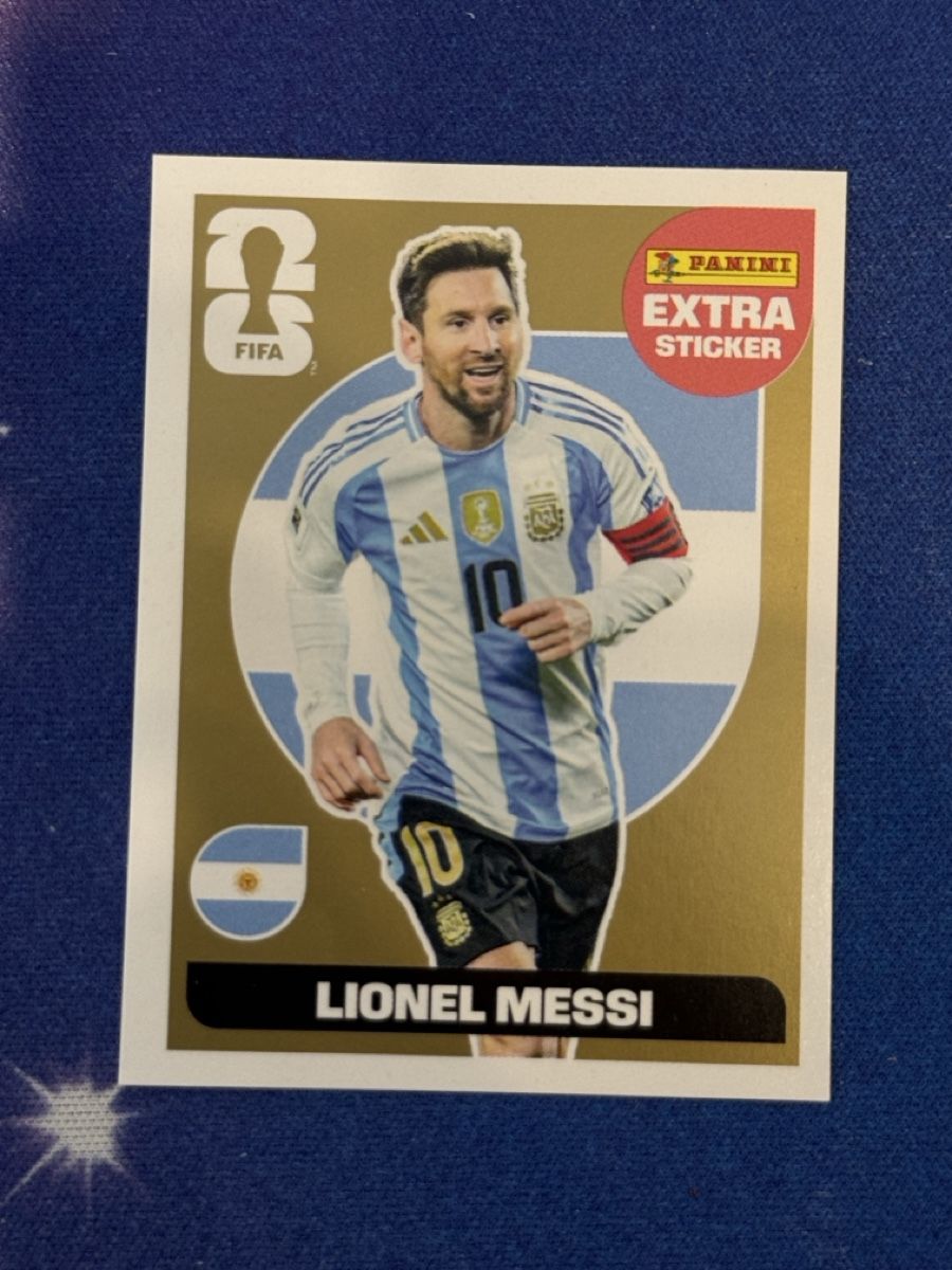 Panini Carte collezionabili: Panini Lionel Messi Extra Sticker Gold – Nuovo (secondo la descrizione) da Wädenswil venduto da gioca13tore