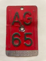 Velonummer AG 1965