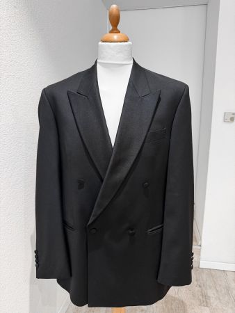 Truns Smoking Sakko Schwarz Gr. 50 Lanificio di Tollegno