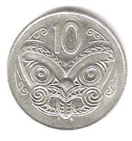Münze 10 Cents 1988 Kupfer-Nickel, New Zealand
