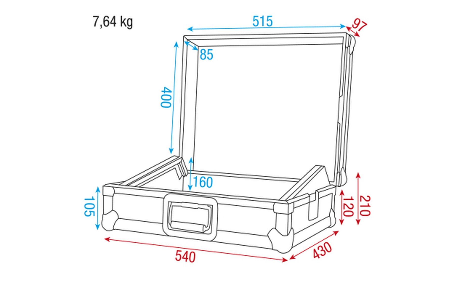 Borse & Valigie: Flightcase für 19" Mixer 8HE – Nuovo e nell'imballaggio originale da Däniken SO venduto da Profog1 3