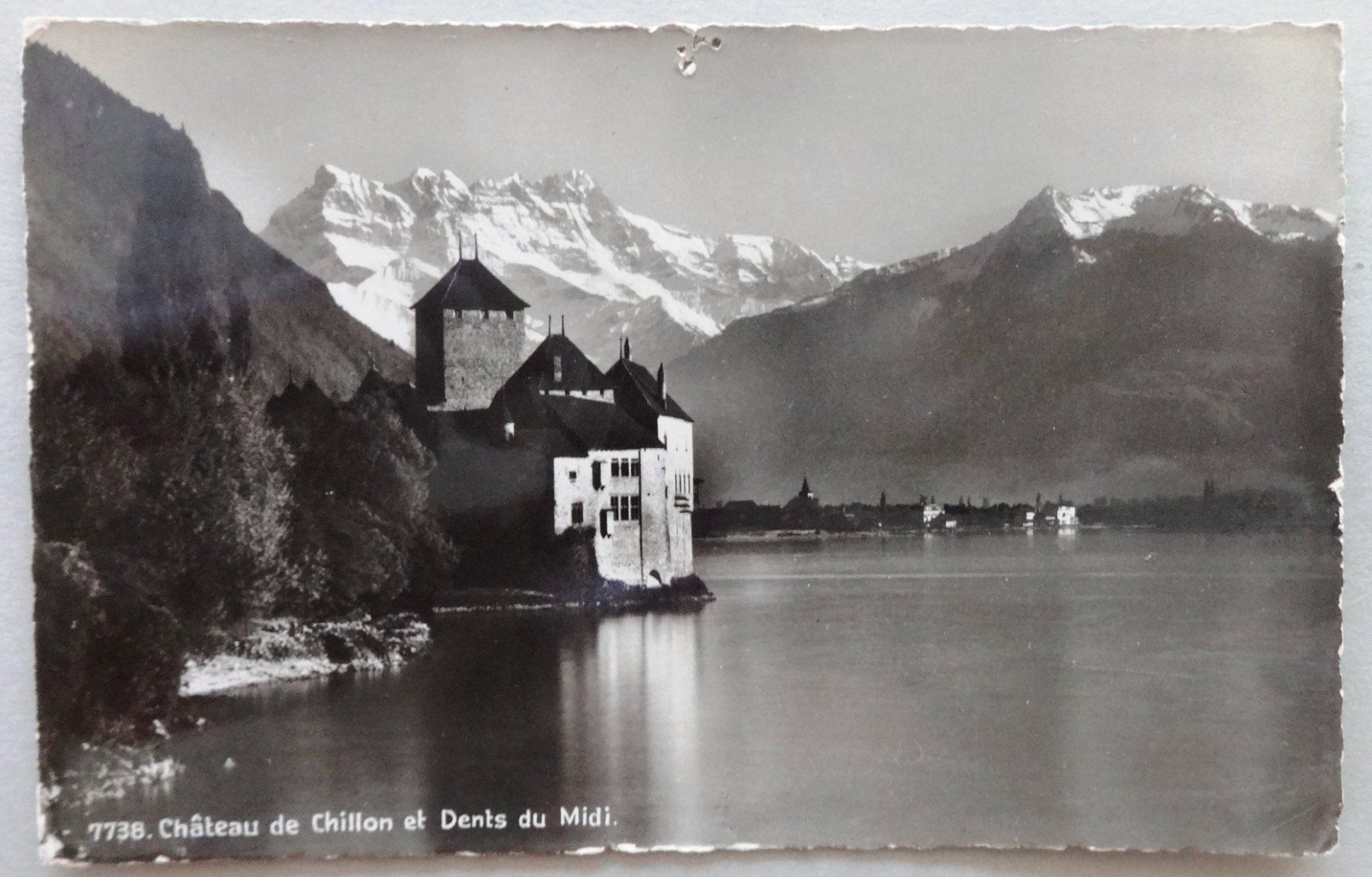 Cartoline postali: Château de Chillon et Dents du Midi – Difettoso da Fétigny venduto da Billy2miny