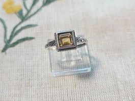 NEW - S925 Citrine Ring (Adjustable)