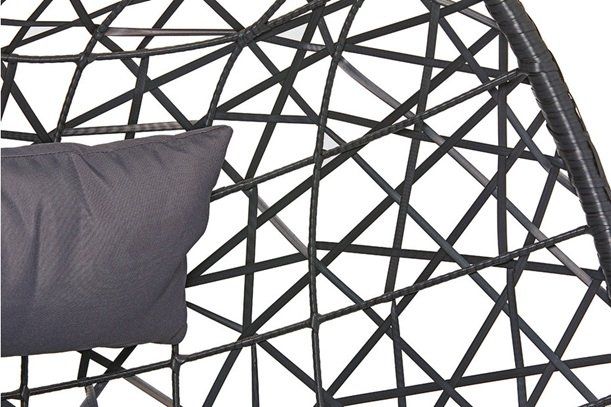 Gartenhängesitze: Polyrattan Hängesessel schwarz – Gebraucht aus Luterbach von PANIMA1 4