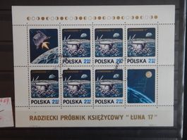 Polen Kat. Block 47 gest. 1971 Weltall