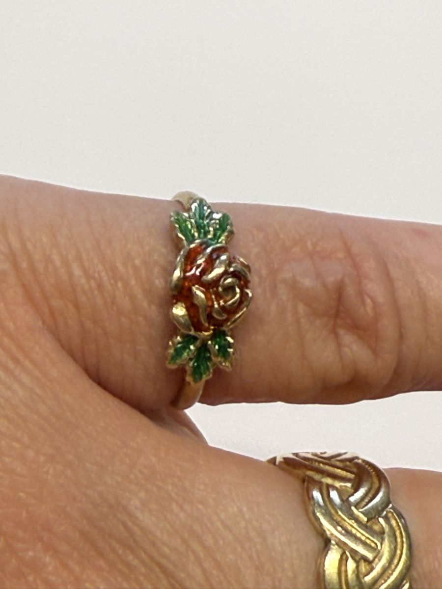 Ringe: Gold Ring mit Rose, Grösse 17.5mm, Top Zustand – Gebraucht aus Roggwil BE von Viking72 4