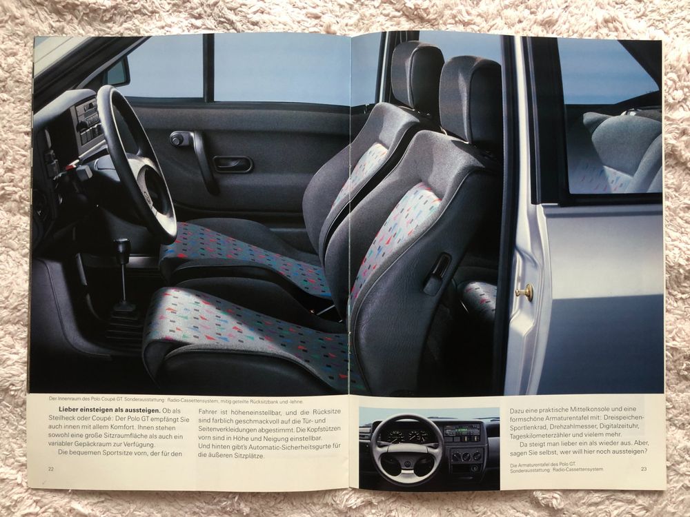 Prospekt Volkswagen VW Polo 86C; Fox, Coupe,GT; 1993;+Preise