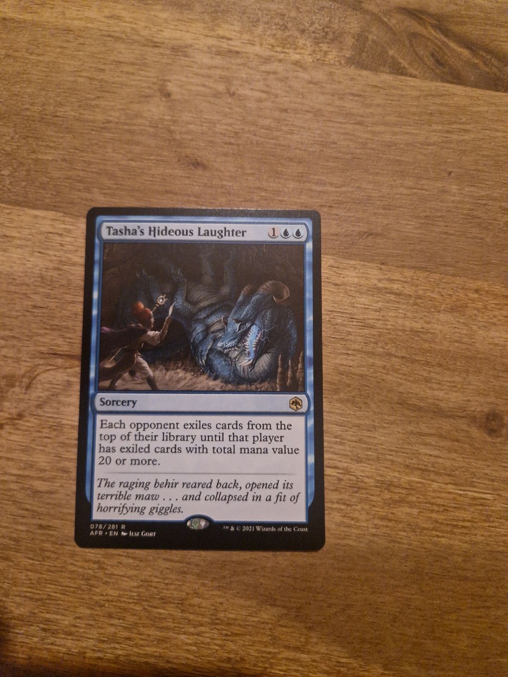 MTG - Tasha's Hideous Laughter - AFR - Rare - Card (Neu (gemäss ...
