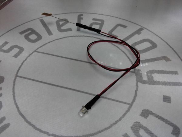 Componenti elettronici: Flachkopf-LED 3mm verkabelt 12V DC, blau – Nuovo (secondo la descrizione) da Luzern venduto da Salefactory 2