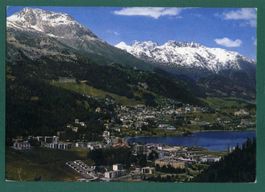 St. Moritz-Bad, St. Moritz-Dorf, 1991, gelaufen, Grossformat