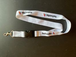 Lanyard / Schlüsselband der Helvetia Versicherung in weiss