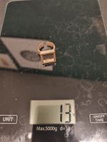 silber ring quadratisch 13g mit kupferplatte (emaillieren)