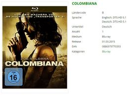 COLOMBIANA (Bluray)