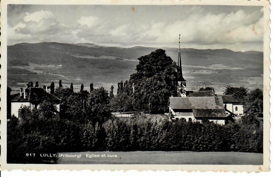 Ansichtskarten: Lully - Fribourg 1941 – Gebraucht aus Hochdorf von Ziegel-16