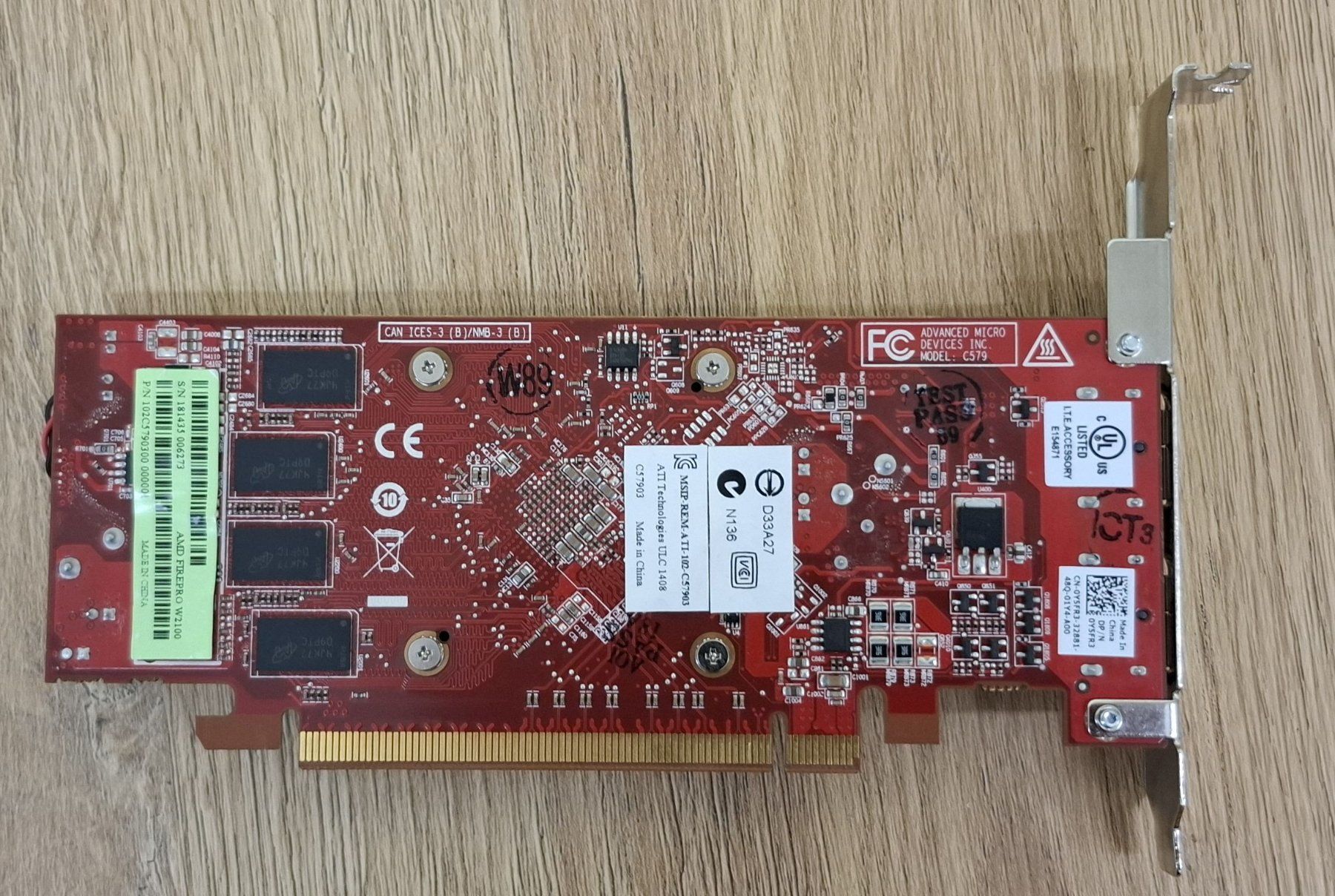 Amd Schede grafiche: AMD Firepro W2100 – Usato da Bern venduto da Laserchen24 1
