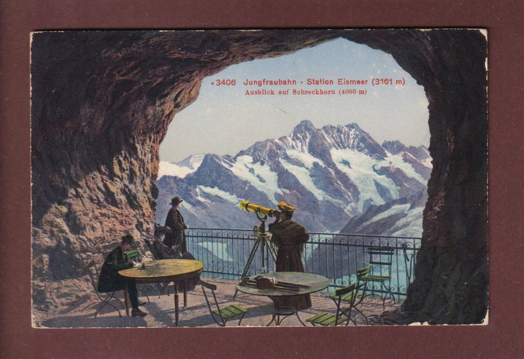 Cartoline postali: Jungfraubahn - STATION EISMEER – Usato da Pully venduto da nicecards